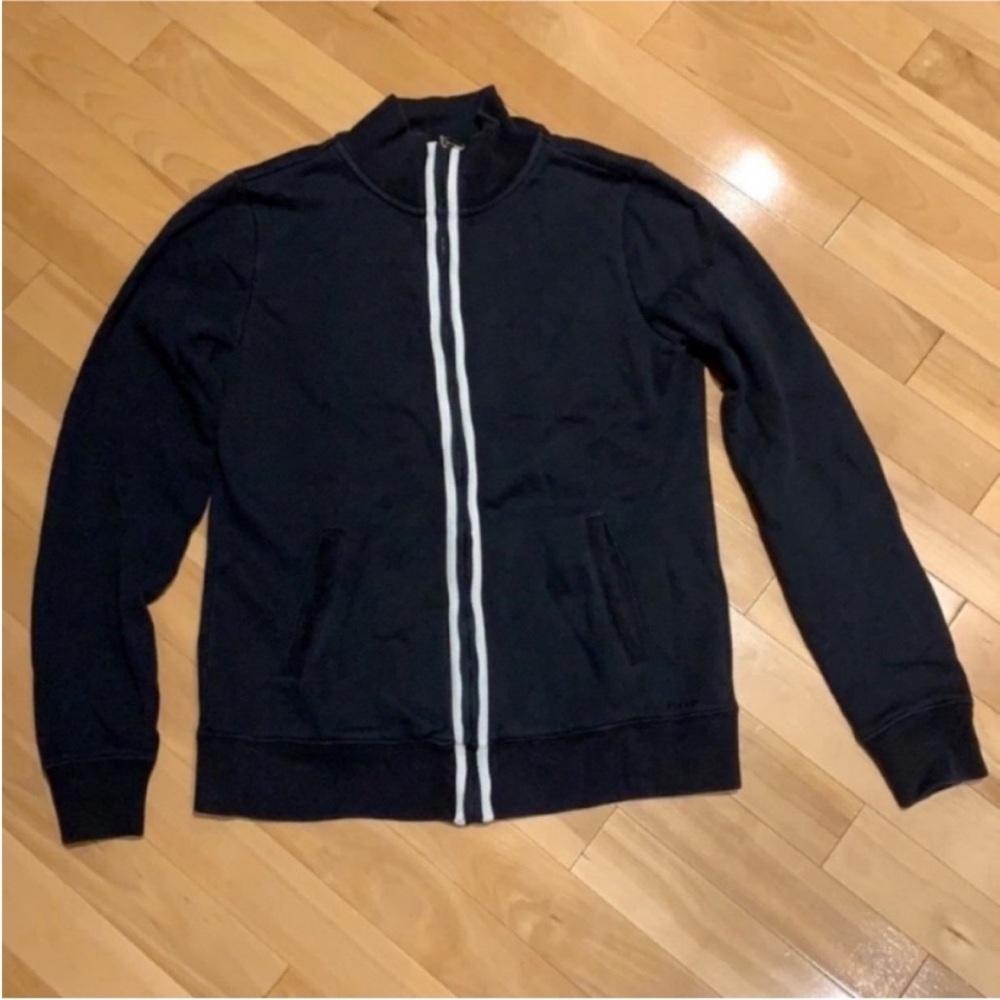 💥2/$30 IZOD Black Full Zip Jacket/Sweatshirt - size S
